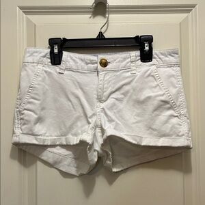 SO Women's Juniors White Shorts